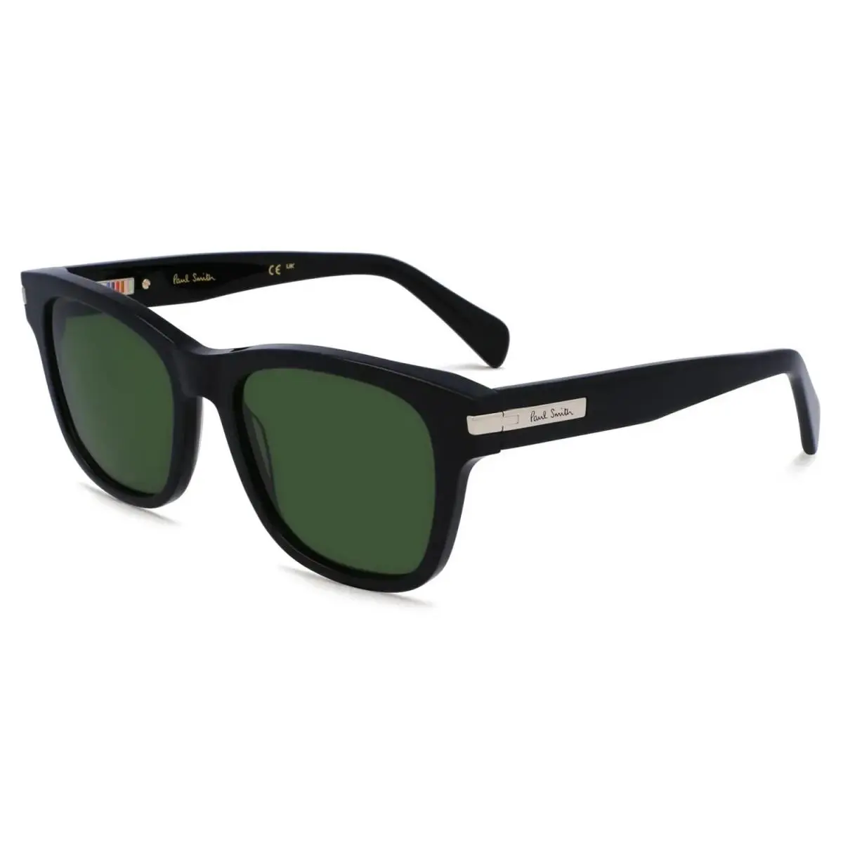 Paul Smith PS23601S 001 Black Howitt Black Sunglasses with Green Lenses