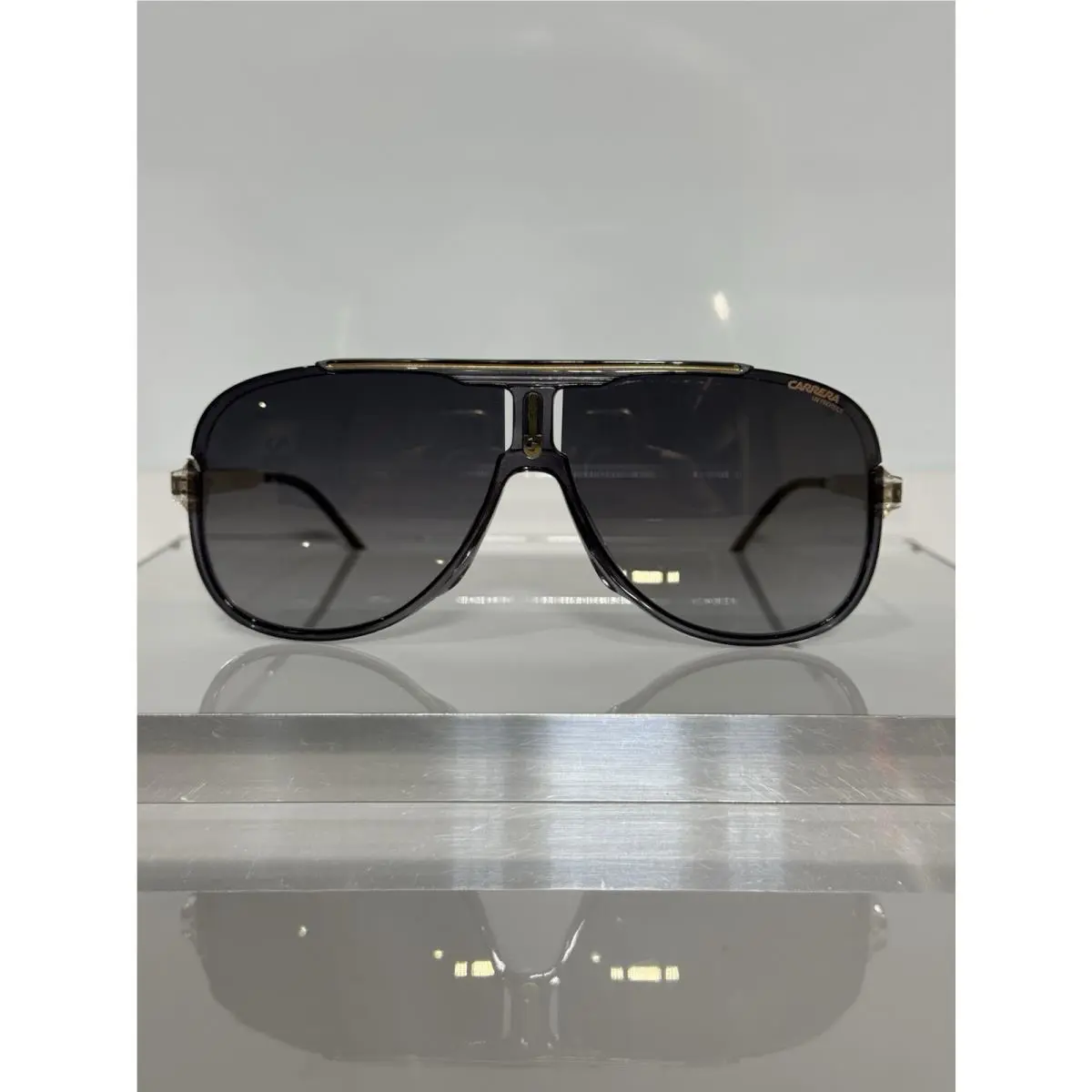 Carrera 1059/S KB7FQ Crystal Gray Gradient Retro Acetate Sunglasses