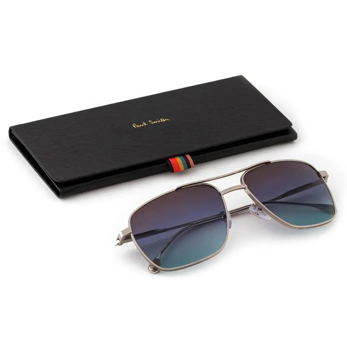 Sunglasses Foster Shiny Silver Retail 58-17-145 w/ Case by Paul Smith