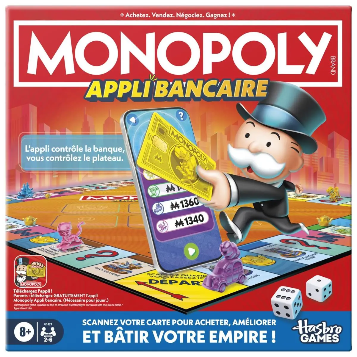 Monopoly Banking App Board Game - French Version