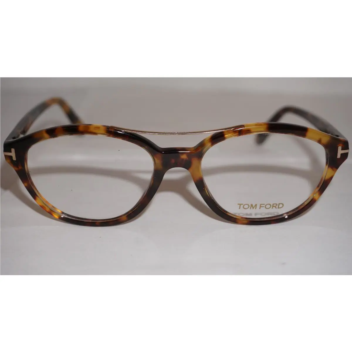 Tom Ford Eyeglasses Havana Gold Bridge TF5412 056 52 17 140