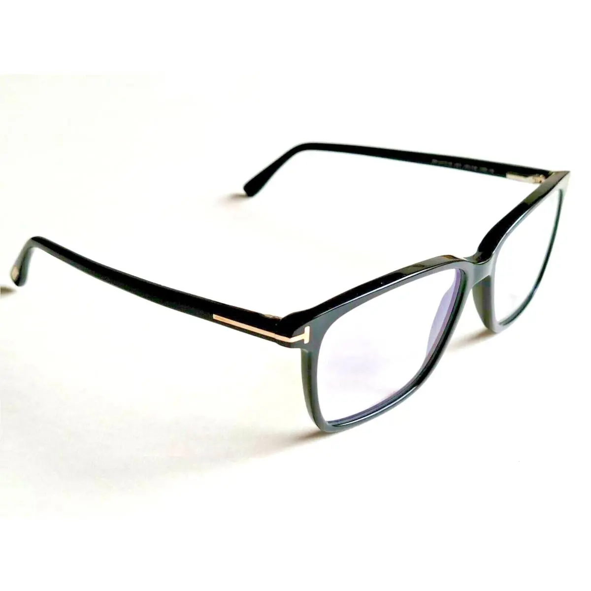 Tom Ford Designer Men`s Blue Block Square Optical Black Eyeglasses