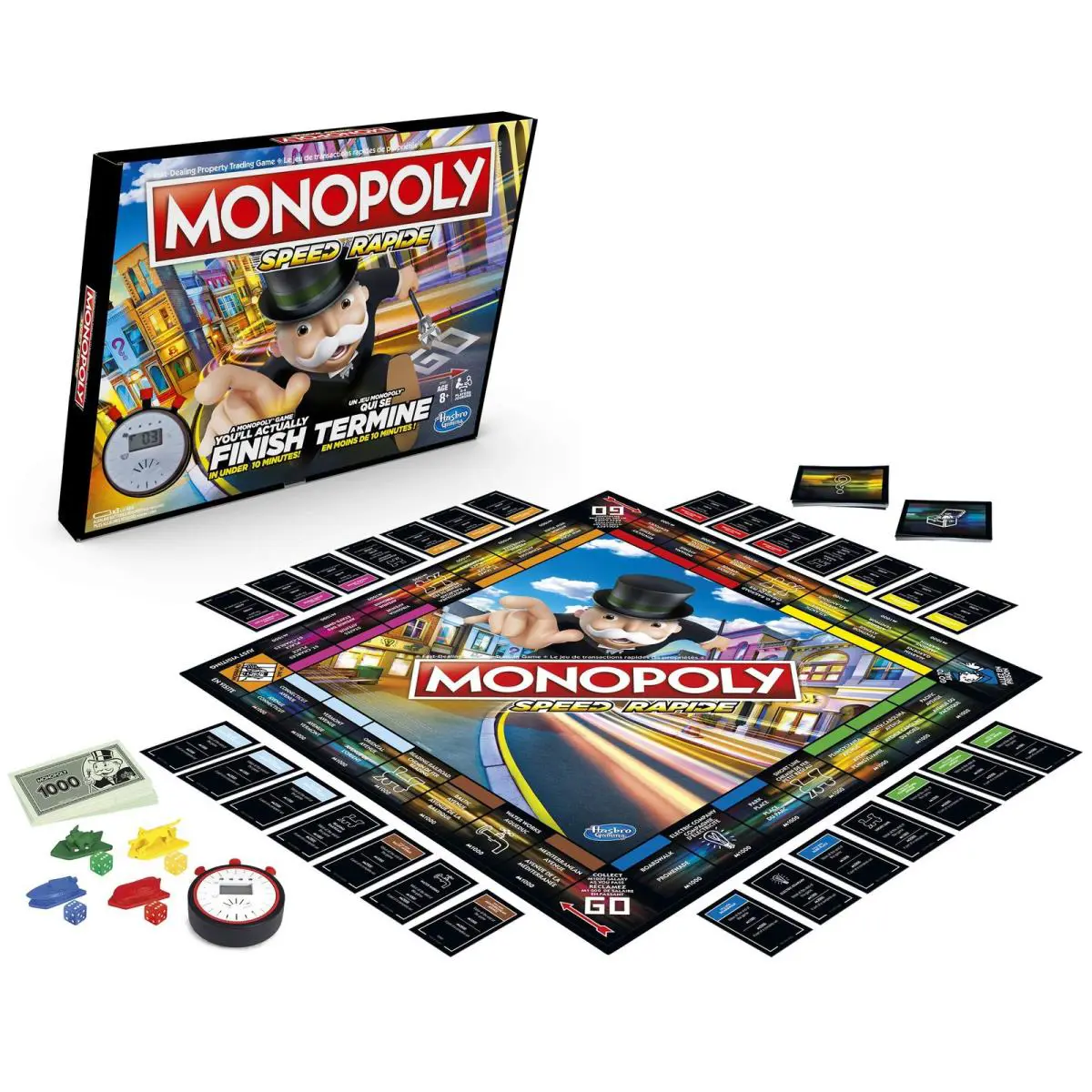 Hasbro Monopoly Speed Fantastic Board Game Ages 8 +