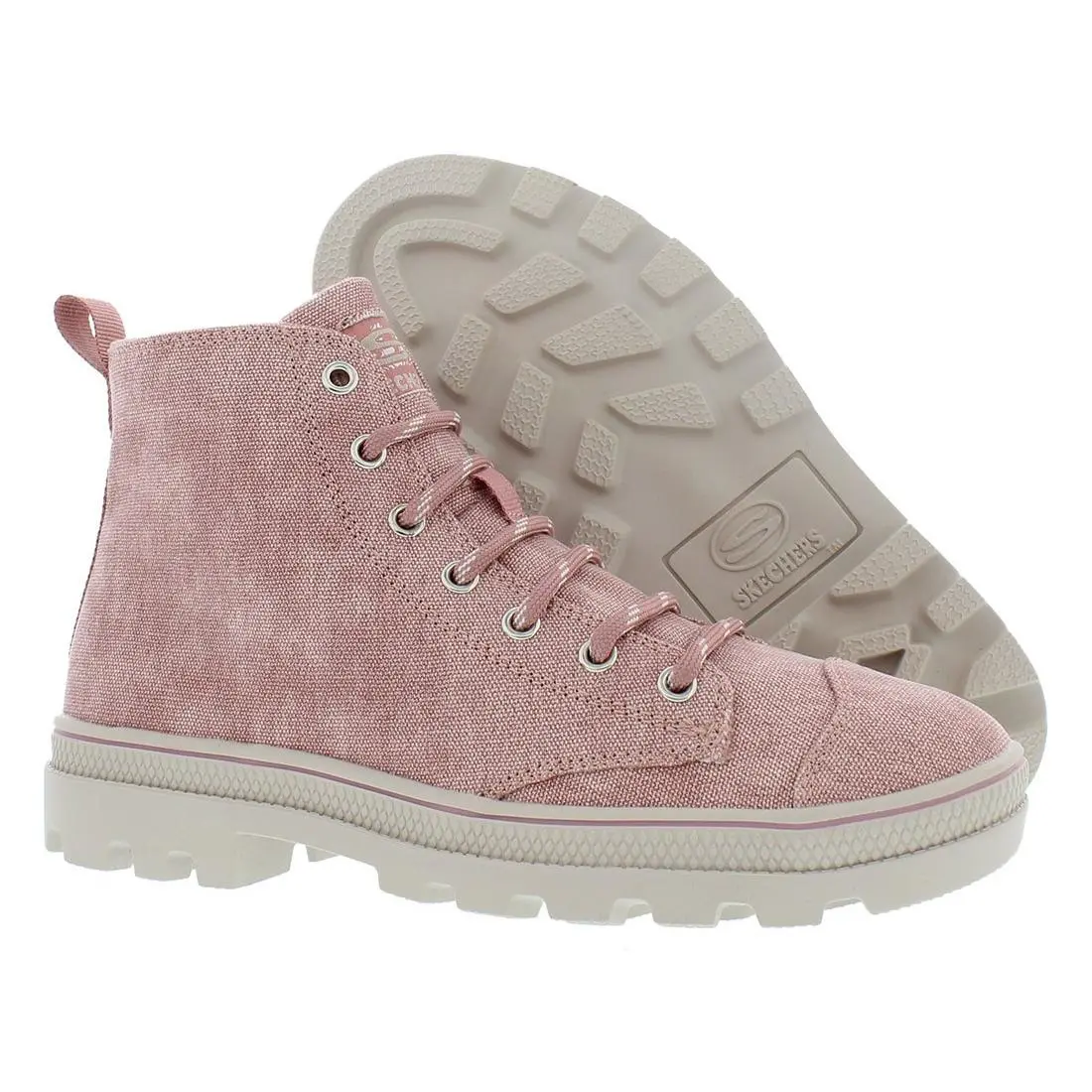 Skechers Roadies - Mellowed Out High Top Womens Shoes Size 5 Color: Pink