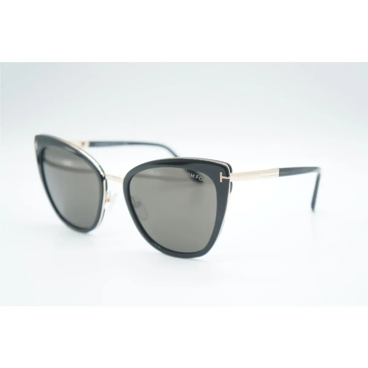 Tom Ford TF 717 01A Black Gold Cat Eye Sunglasses Frames 57-20