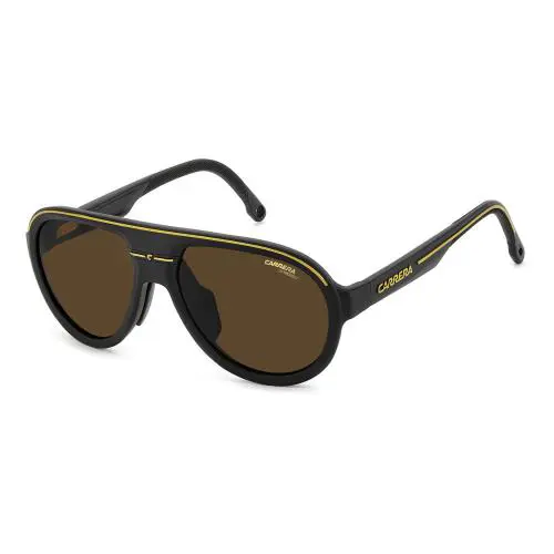 Carrera C-SPORT-09/S Sunglasses Sun Glasses Mtt Black 00370 57mm M - Frame: MTT BLACK, Lens: 70 BROWN, Code: 00370