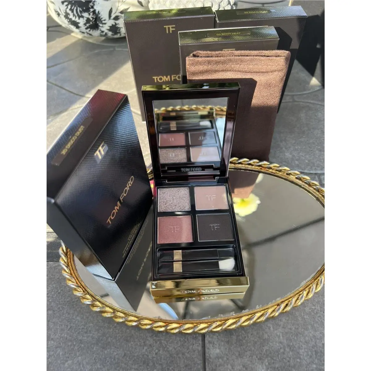 Tom Ford Eye Color Quad Eyeshadow Palette 35Oz 20 Disco Dust Authéntic