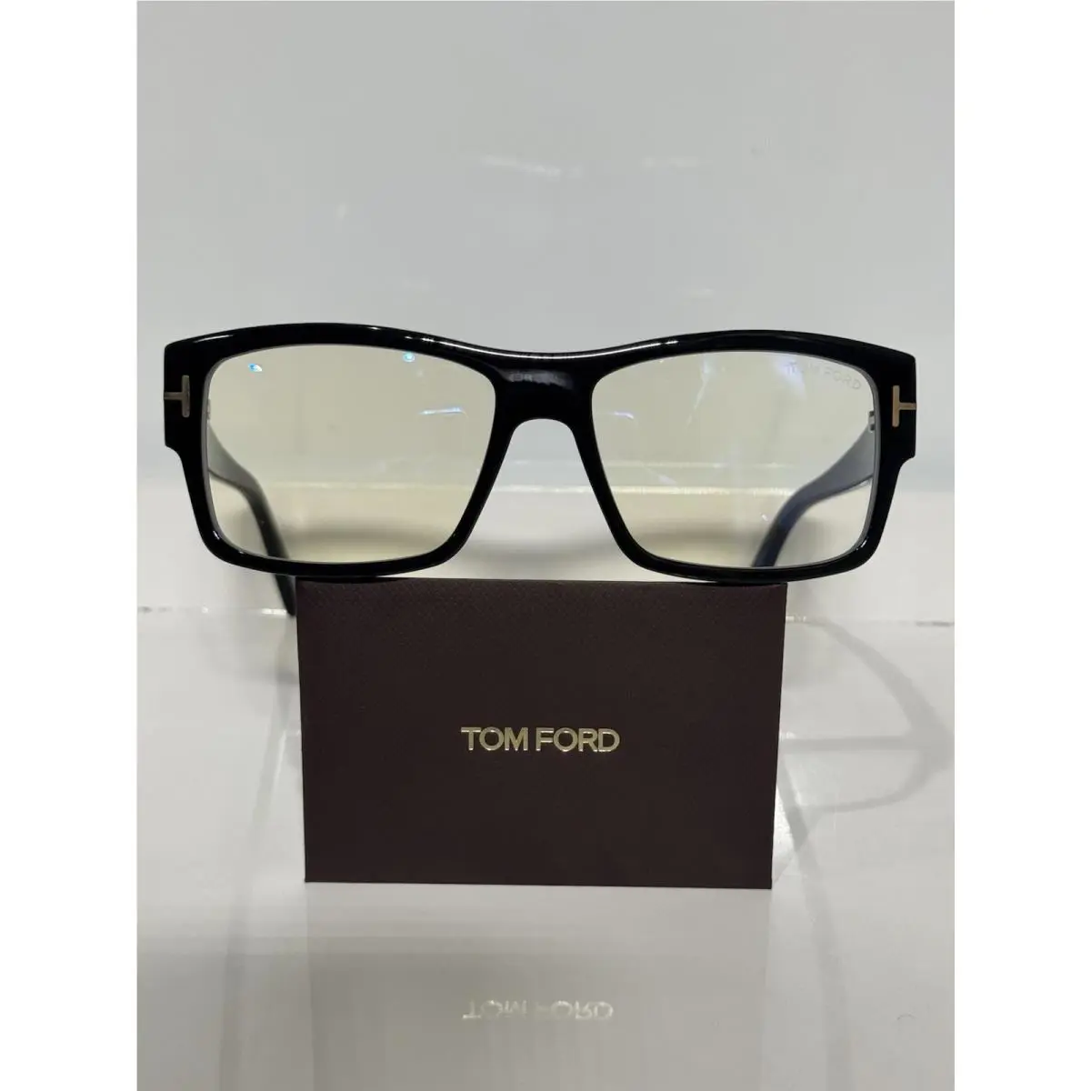 Tom Ford TF5941B Black Thick Acetate Blue-light Block Retro Eyeglasses