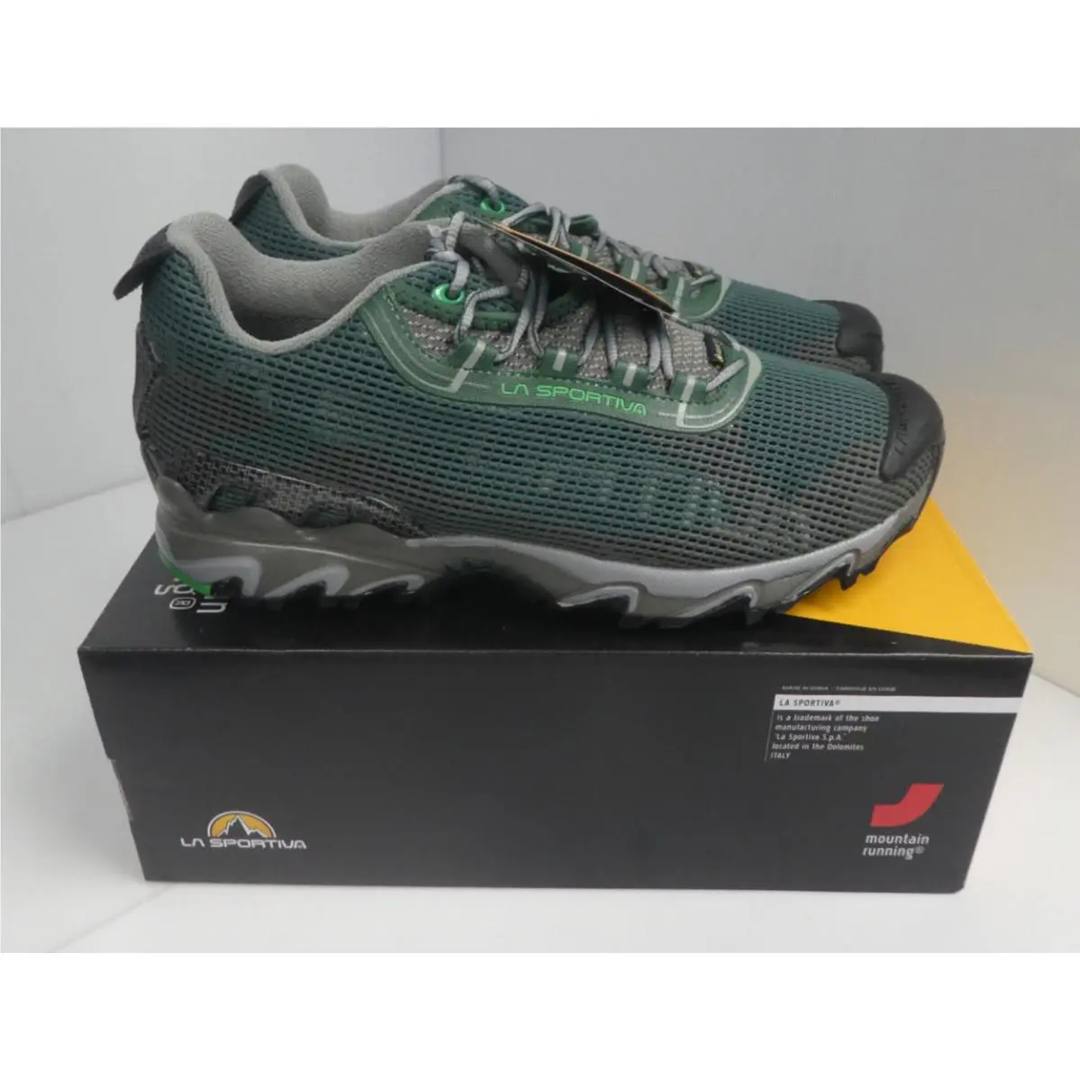 La Sportiva Wildcat 2.0 Gtx Mens 11.5 Gore Tex Hiking Shoe Green/gray 35D738711 - Green
