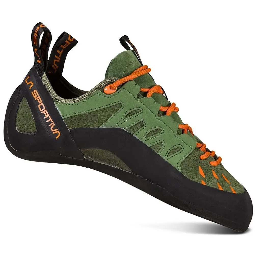 Lasportiva Mens Tarantulace Rock Climbing Shoe Olive/tiger 4.5
