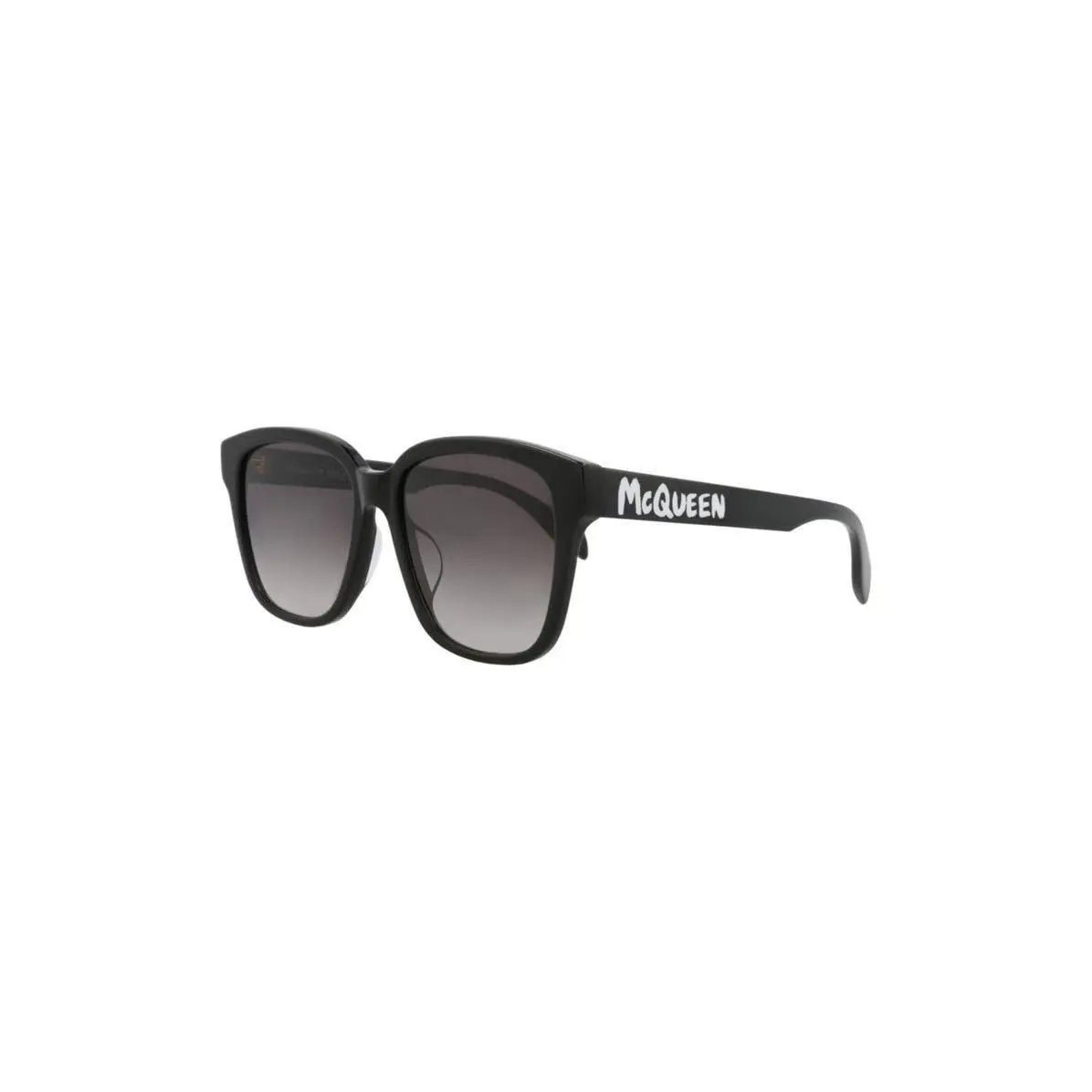 Mcqueen Women 56mm Square Sunglasses Black Black Grey