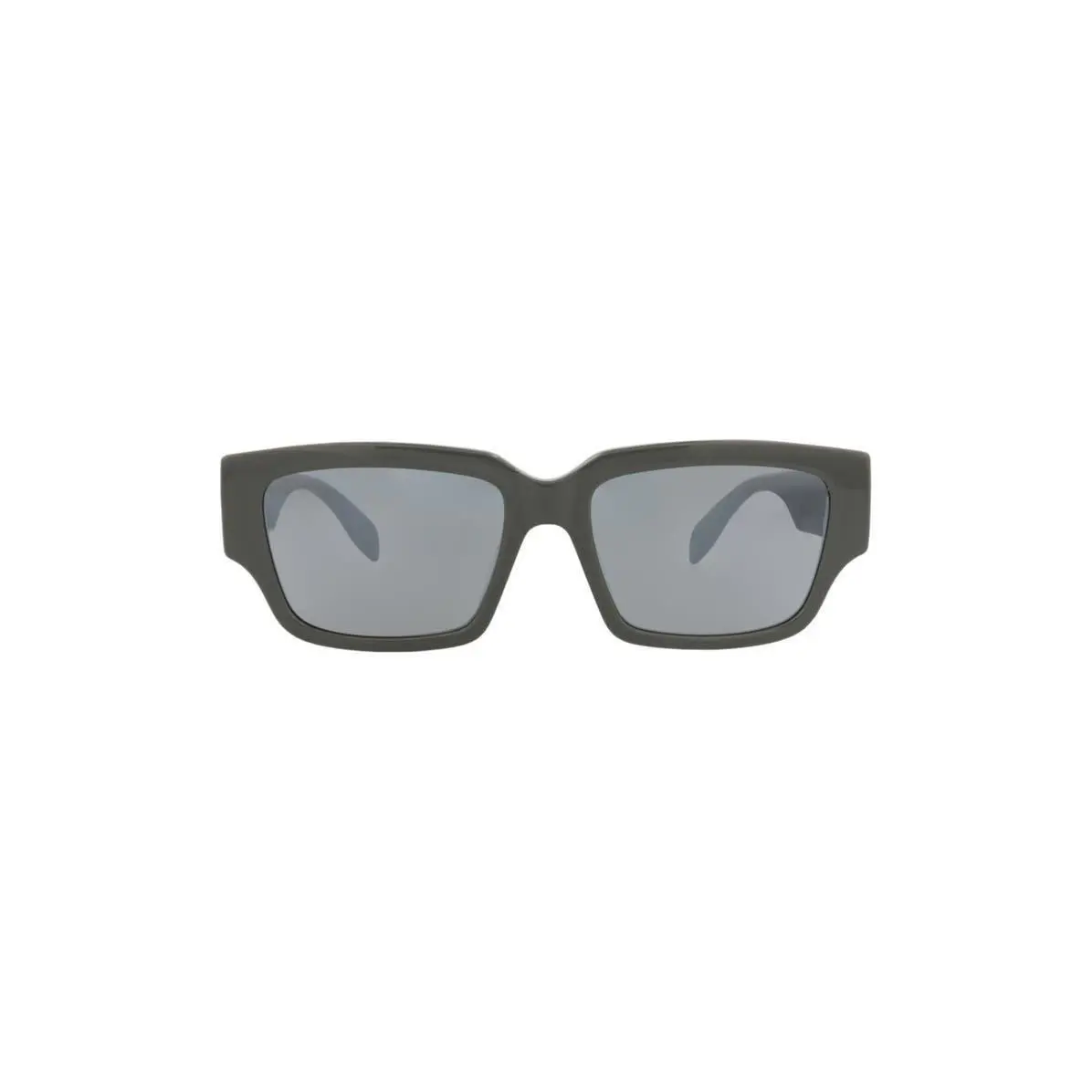 Mcqueen Men 56mm Square Sunglasses Grey Grey Silver