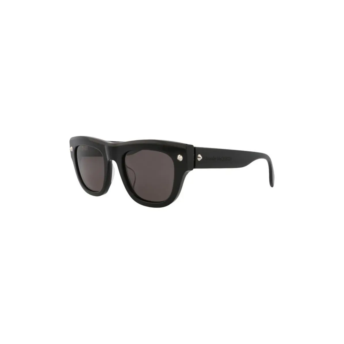 Mcqueen Men 51mm Square Sunglasses Black Black Grey