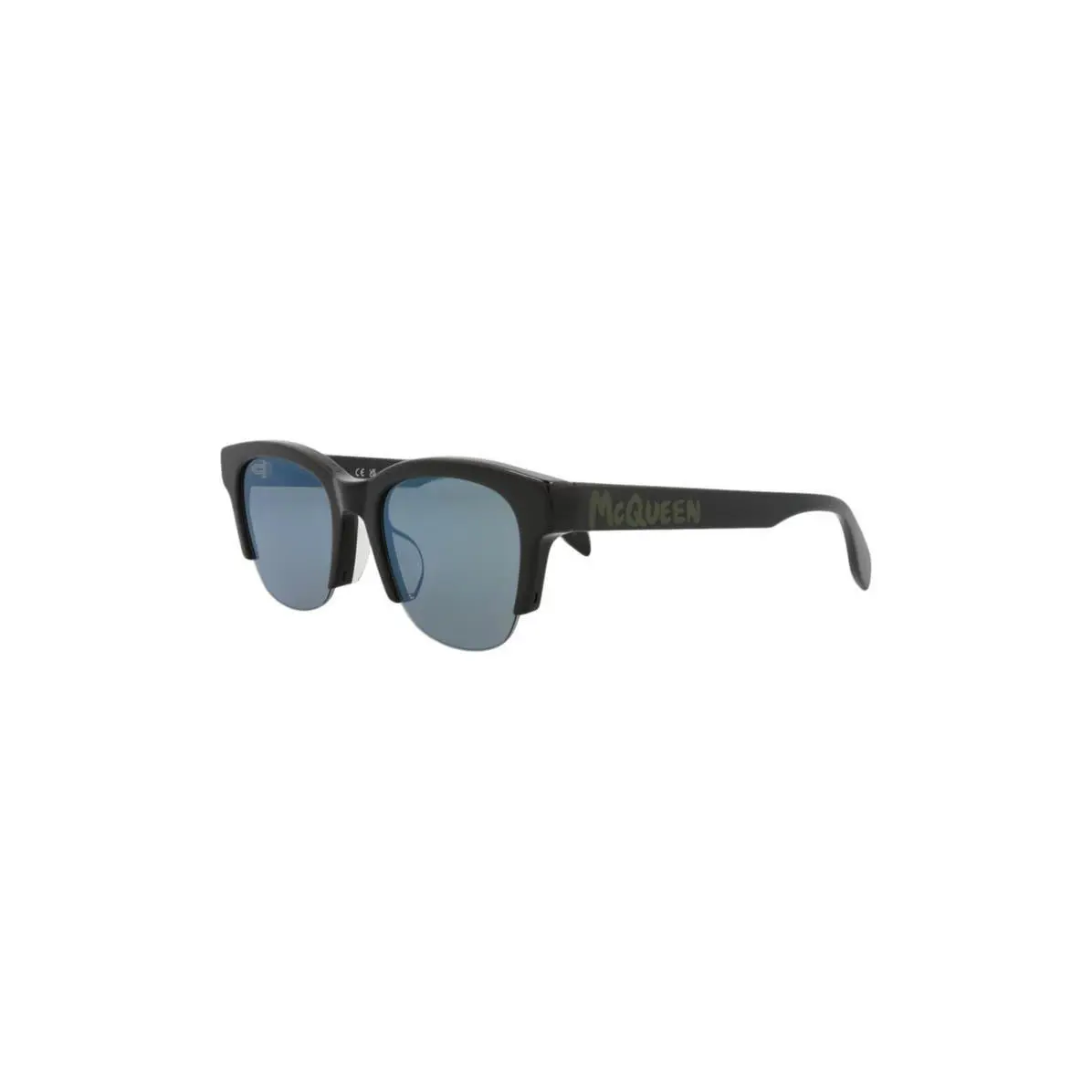 Mcqueen Women 54mm Square Sunglasses Black Black Green