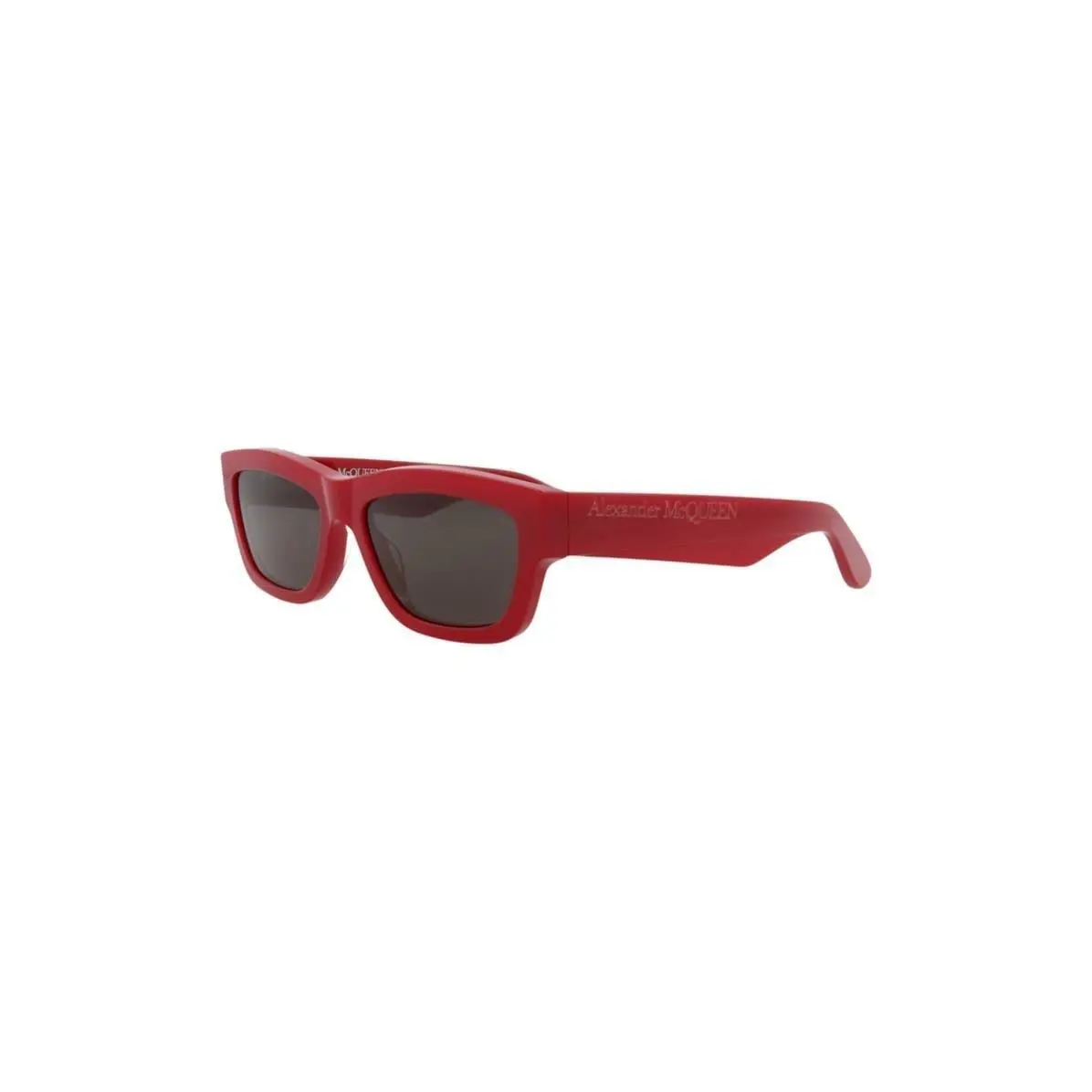 Mcqueen Women 56mm Square Sunglasses Red Red Grey