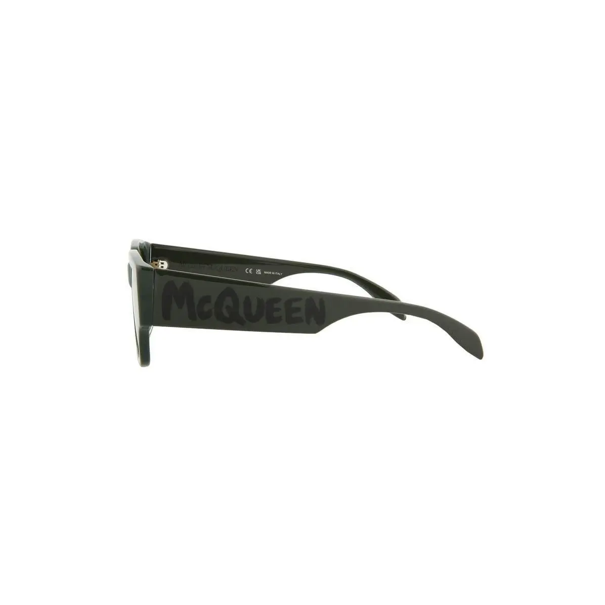 Mcqueen Men 56mm Square Sunglasses Green Yellow