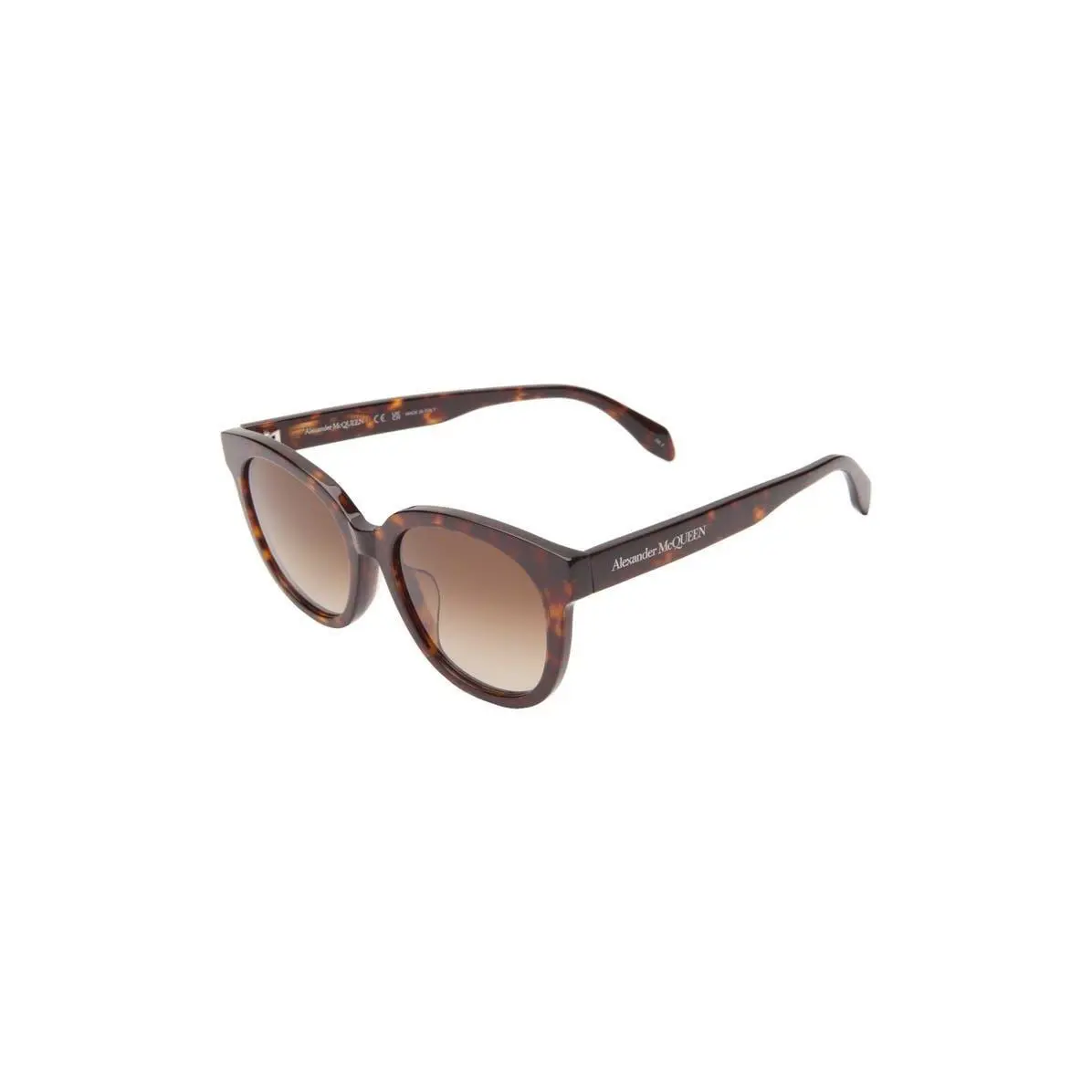 Mcqueen Women 54mm Round Sunglasses Havana Havana Brown