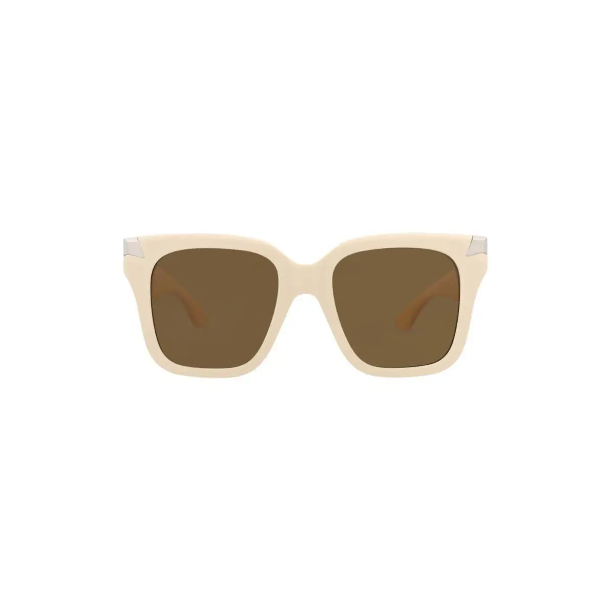 Mcqueen Women 53mm Square Sunglasses Ivory Ivory Brown