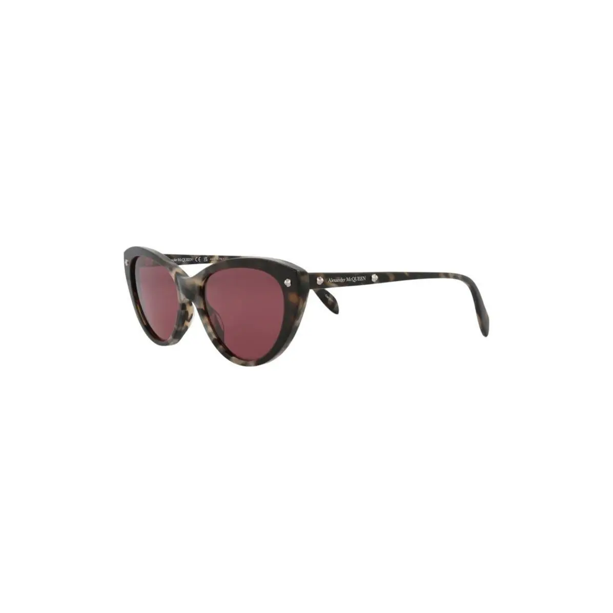 Mcqueen Women 55mm Cat Eye Sunglasses Havana Havana Violet