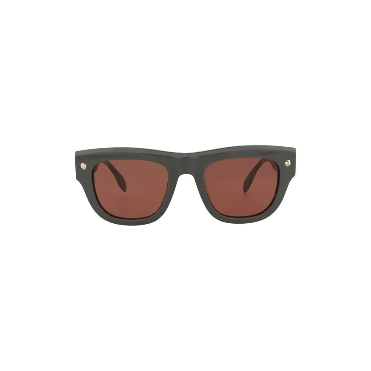 Mcqueen Men 51mm Square Sunglasses Grey Grey Brown