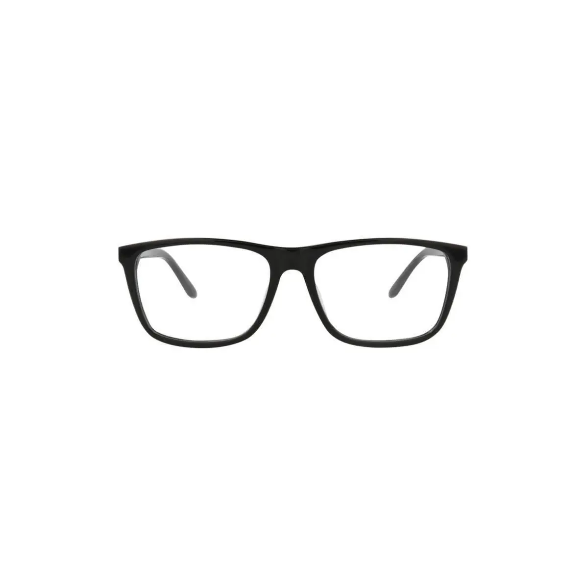 Mcqueen Men 56mm Rectangular Optical Glasses Black Silver Transpar