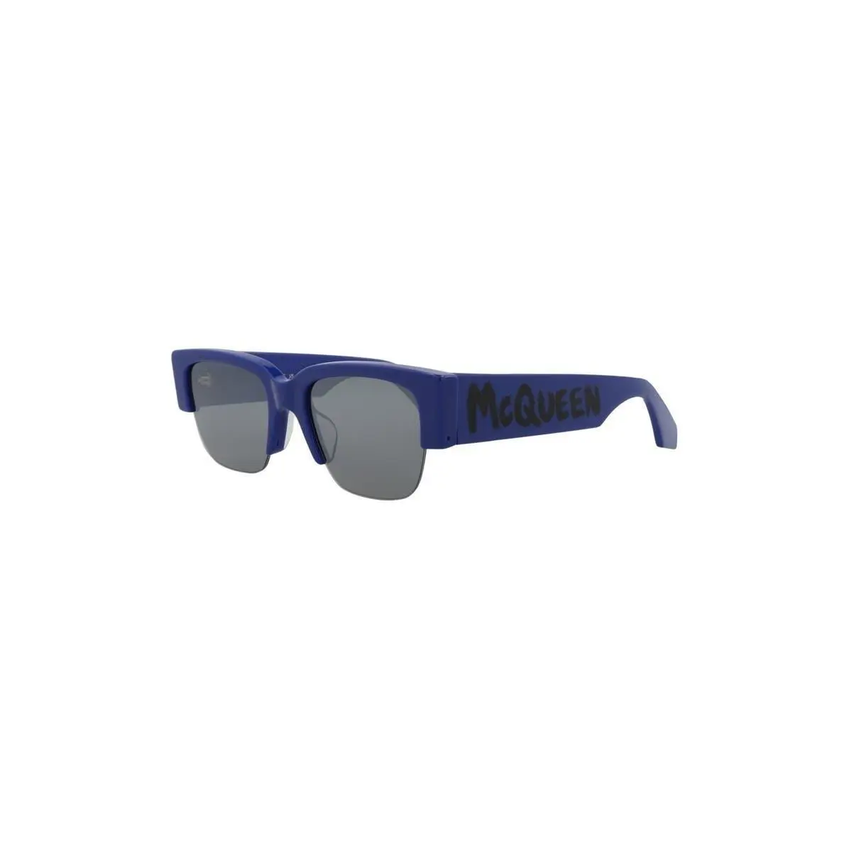 Mcqueen Women 54mm Rectangle Sunglasses Blue Blue Silver