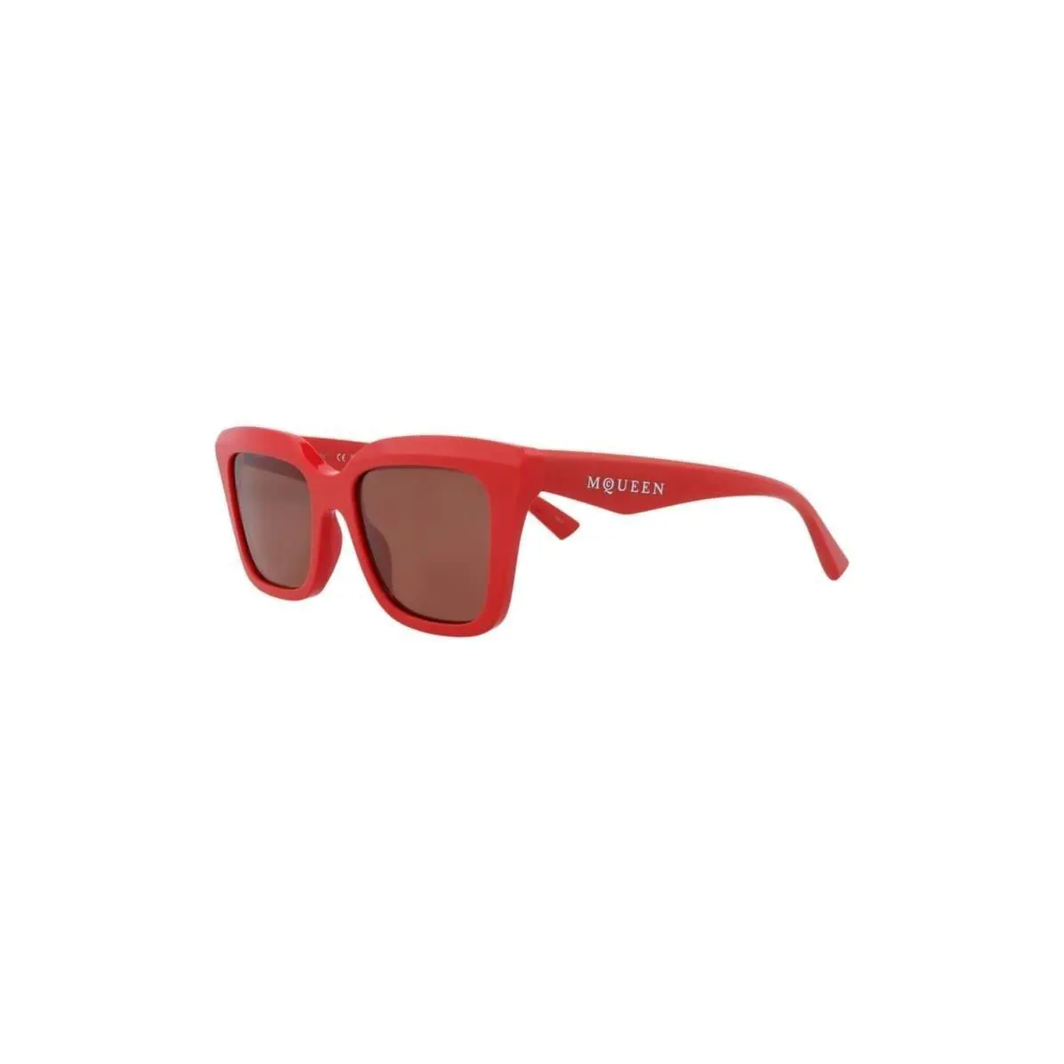 Mcqueen Women 53mm Square Sunglasses Red Red Brown - Frame: Multicolor, Lens: Brown