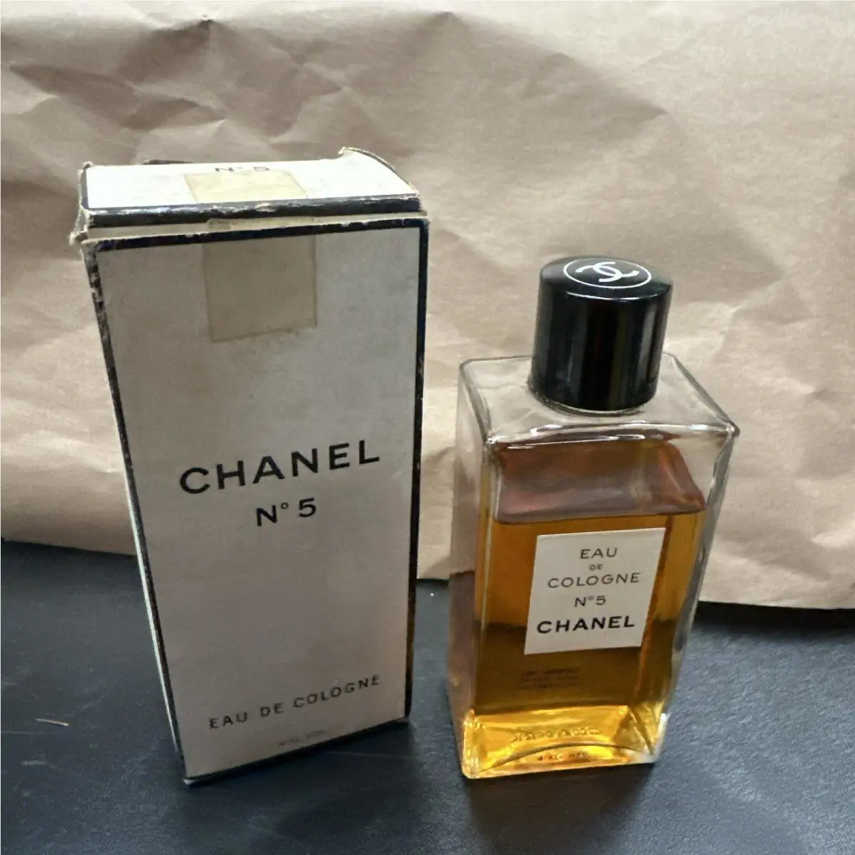 Vintage Chanel No. 5 Paris Eau De Colong 118ml 4.0 oz Fragrance Old