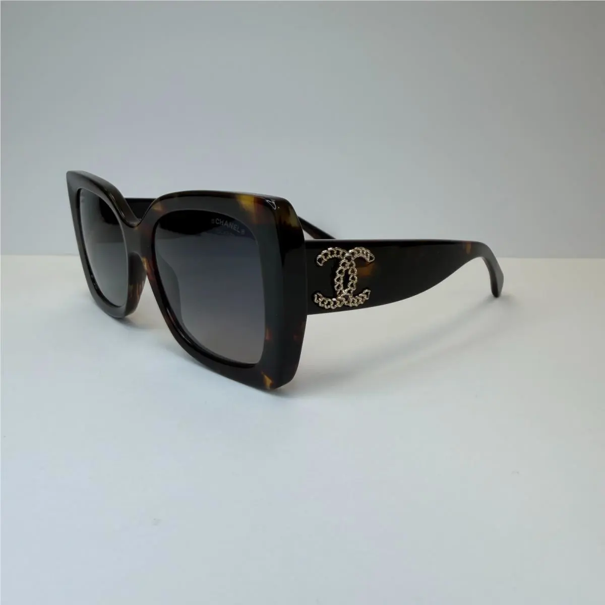 Chanel CH 5555 1818/S8 53 Havana W/polarize Grey Lenses