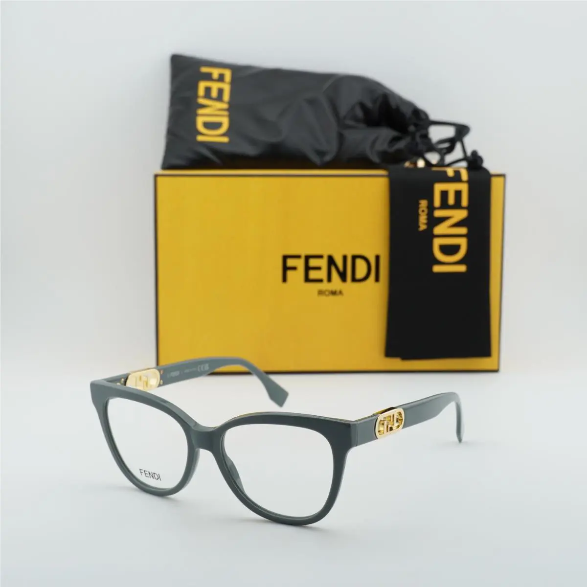 Fendi FE50093I 020 Grey 54mm Eyeglasses