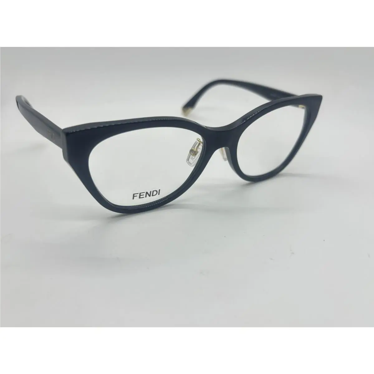 Fendi FE50120F 001 Black Cat Eye Eyeglasses 54-17-145mm Comes W/full Set