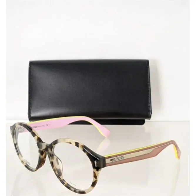 Fendi Eyeglasses 0187 Uey 50mm Havana Tortoise Frame 0187
