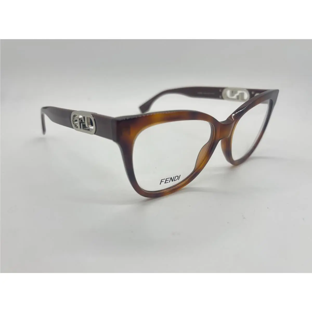 Fendi FE50093I 053 Havana Cat Eye Eyeglasses 54-16-145mm Comes W/full Set