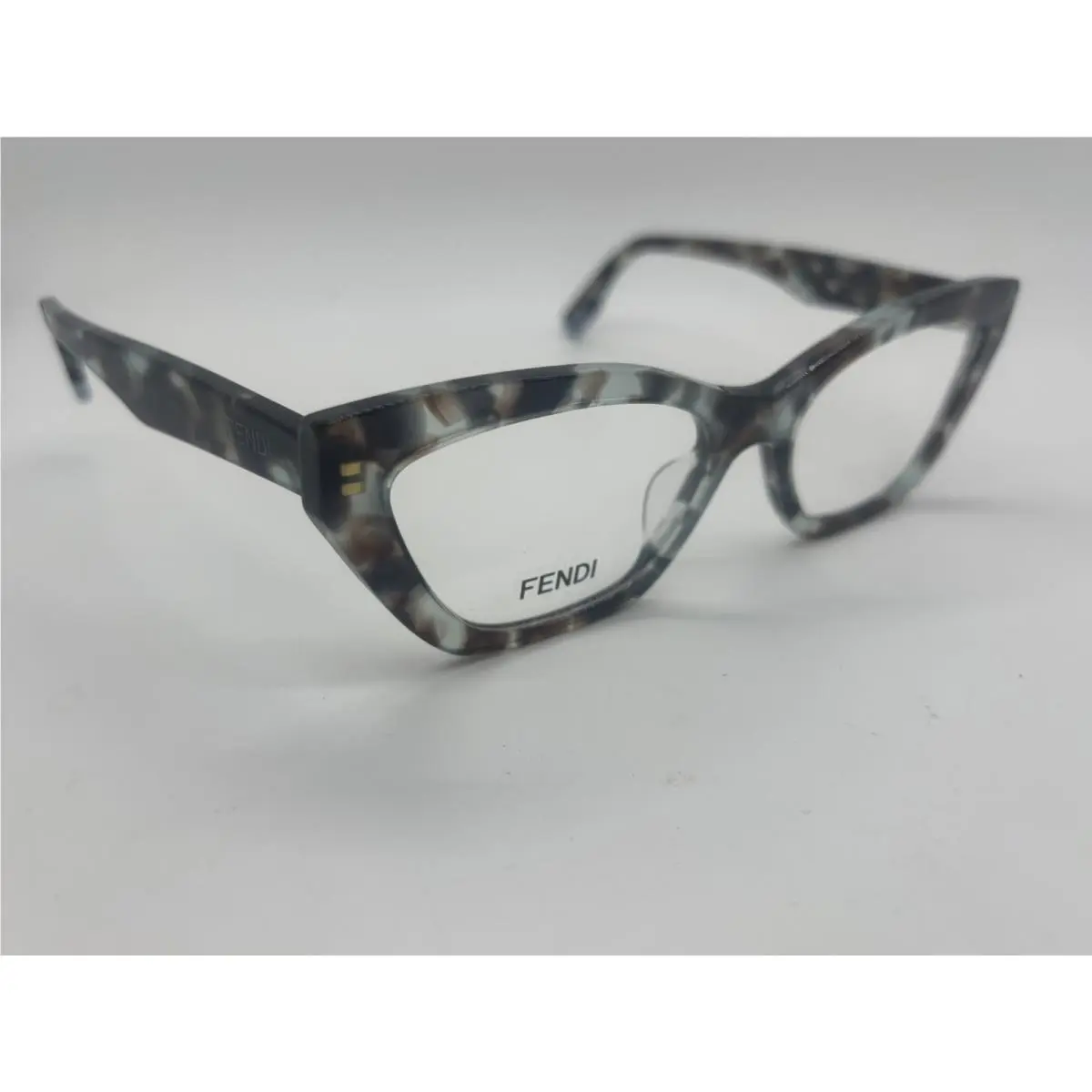 Fendi FE50067i 056 Havana Cat Eye Eyeglasses 54-17-145mm Comes W/full Set