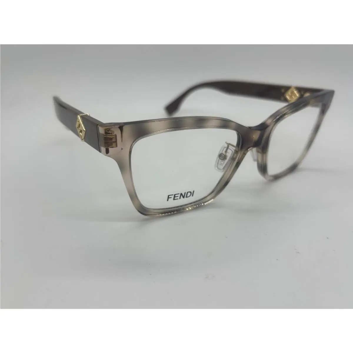 Fendi FE50117F 005 Havana Cat Eye Eyeglasses 53-18-145mm Comes W/full Set