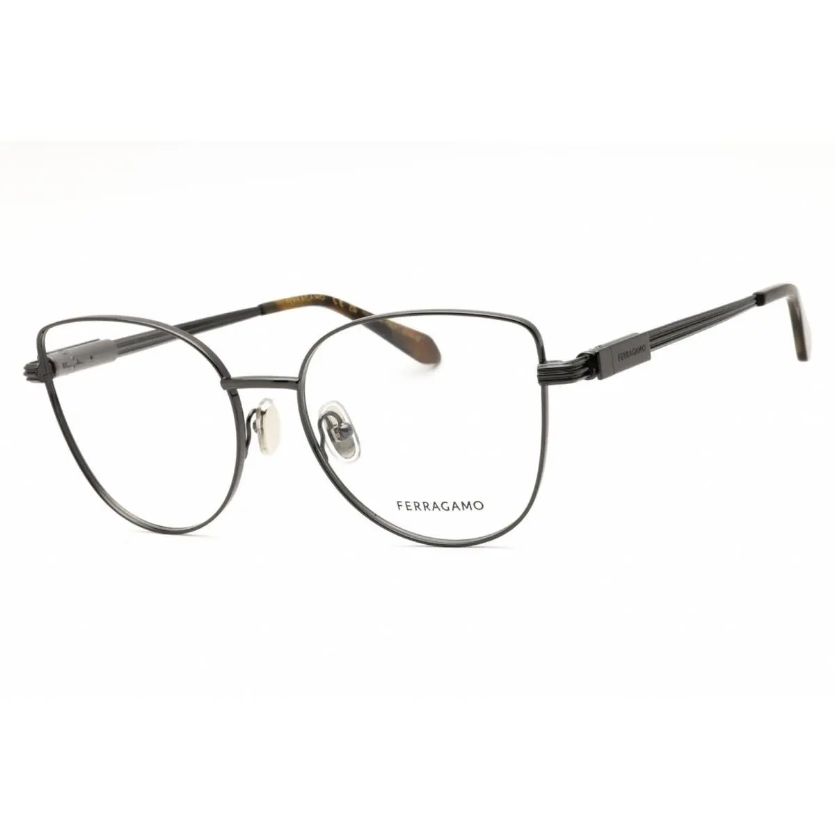 Salvatore Ferragamo Unisex Eyeglasses Dark Ruthenium Full Rim Frame SF2240 027