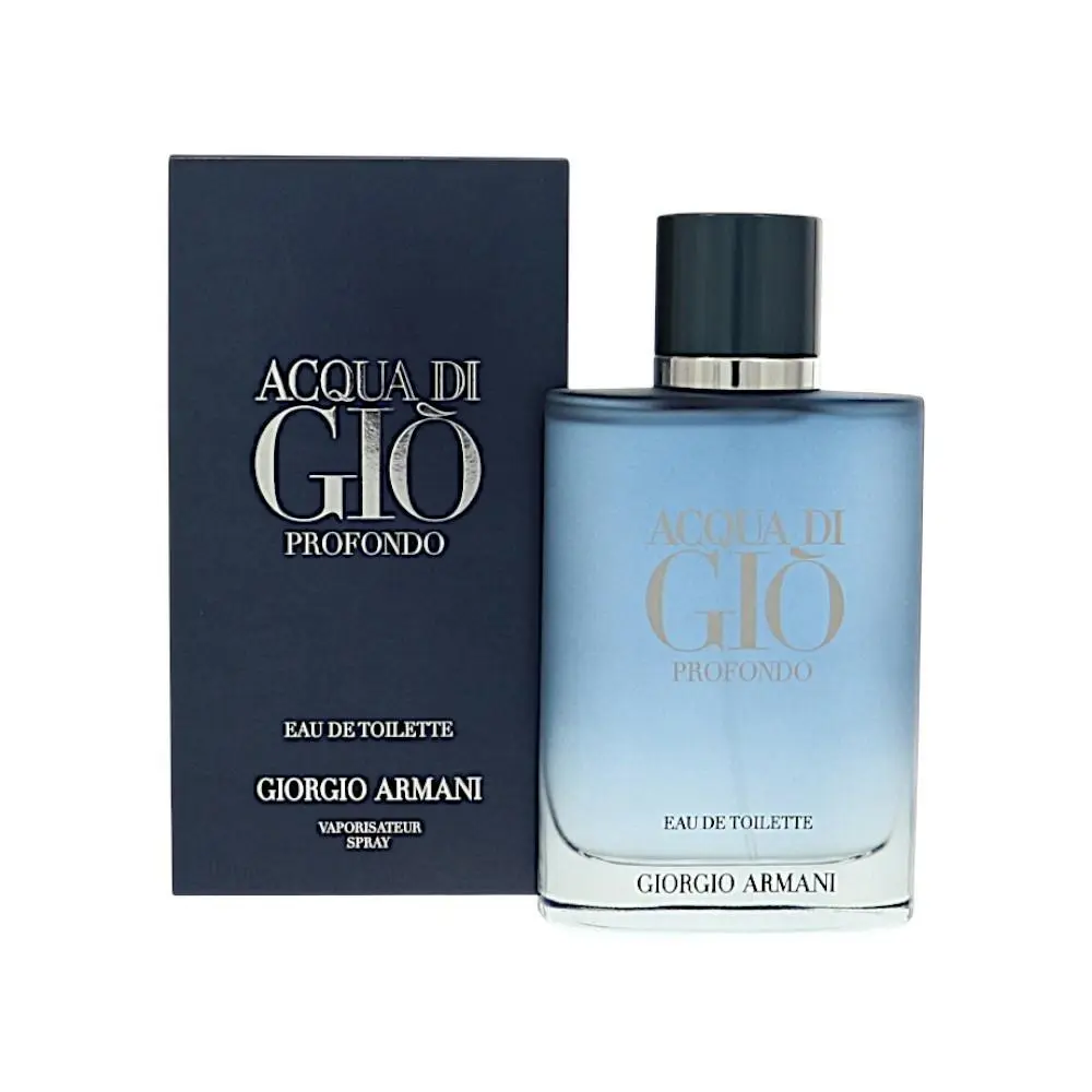 Acqua Di Gio Profondo by Giorgio Armani Box For Men 3.3 Oz Eau De Toilette Spray