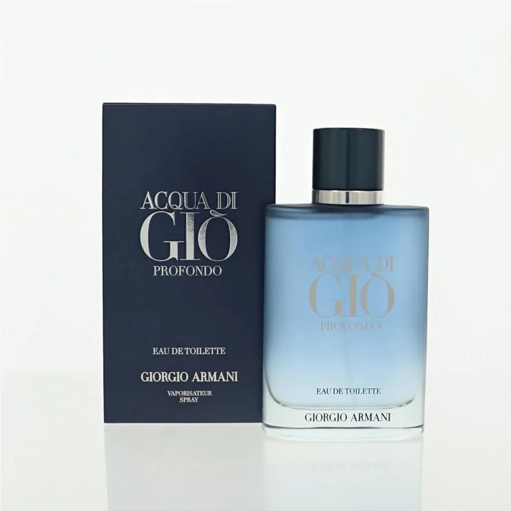 Acqua Di Gio Profondo by Giorgio Armani Box For Men 3.3 Oz Eau De Toilette Spray