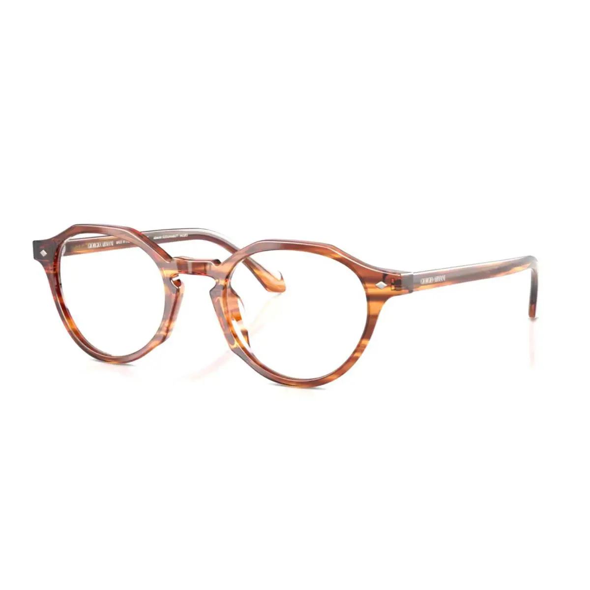 Giorgio Armani Eyeglasses AR 7264-U 6162 47-21 145 Striped Brown Frames