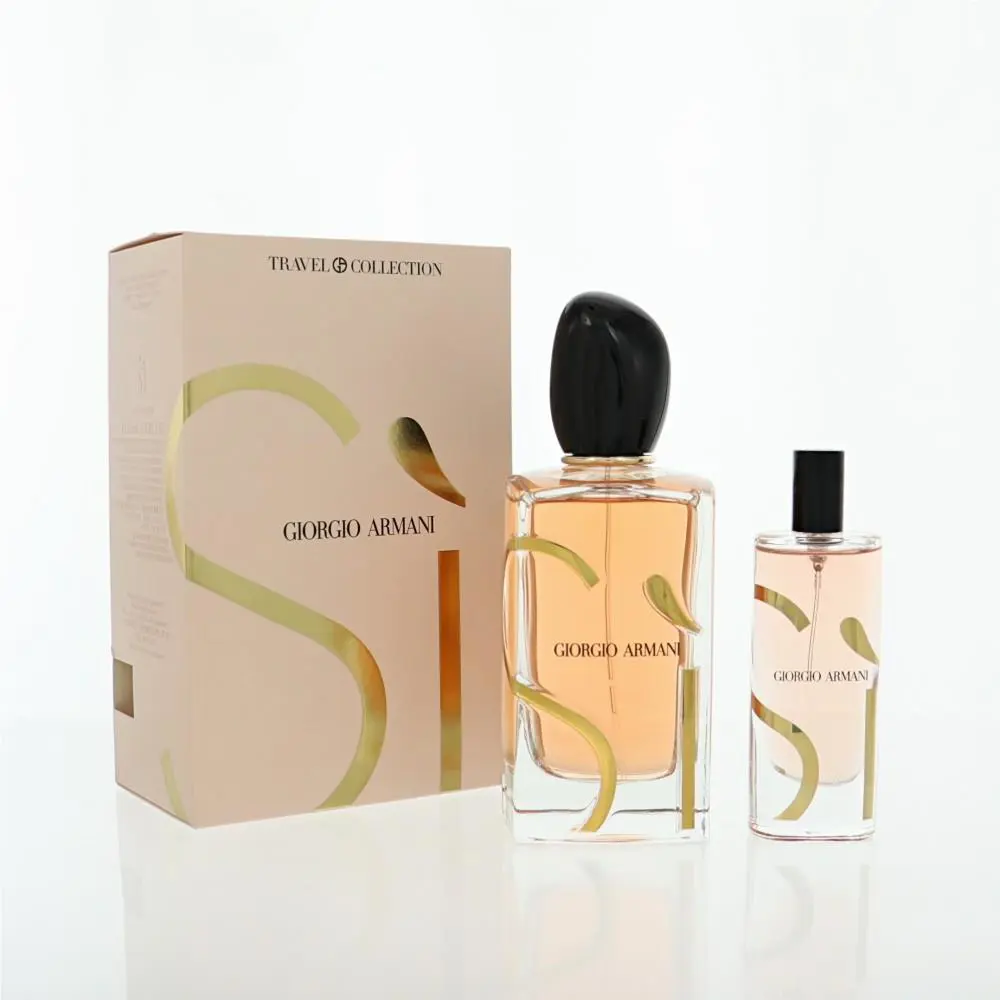 Armani Si by Giorgio Armani Gift Set For Women 2 Piece Set For Women: 3.4 Oz