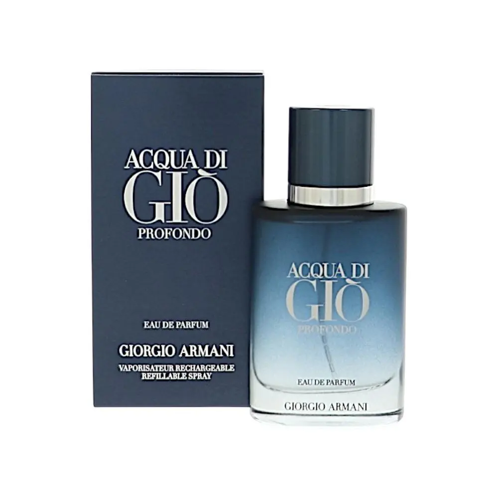 Acqua Di Gio Profondo by Giorgio Armani Box For Men 1 Oz Eau De Parfum Spray