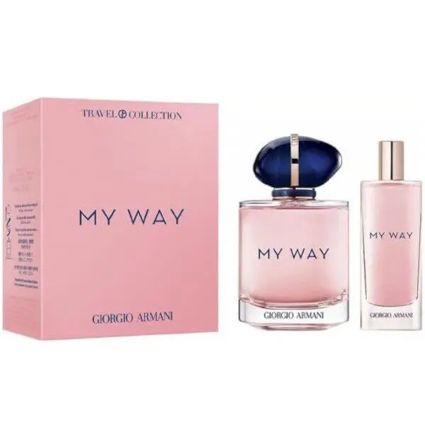 Giorgio Armani My Way Women`s 2pc Set 3.0oz Edp + 0.5oz Edp Box