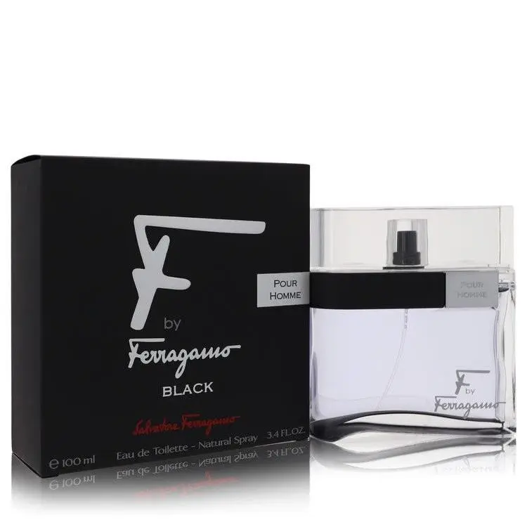 F Black by Salvatore Ferragamo Eau De Toilette Spray 3.4 oz Men