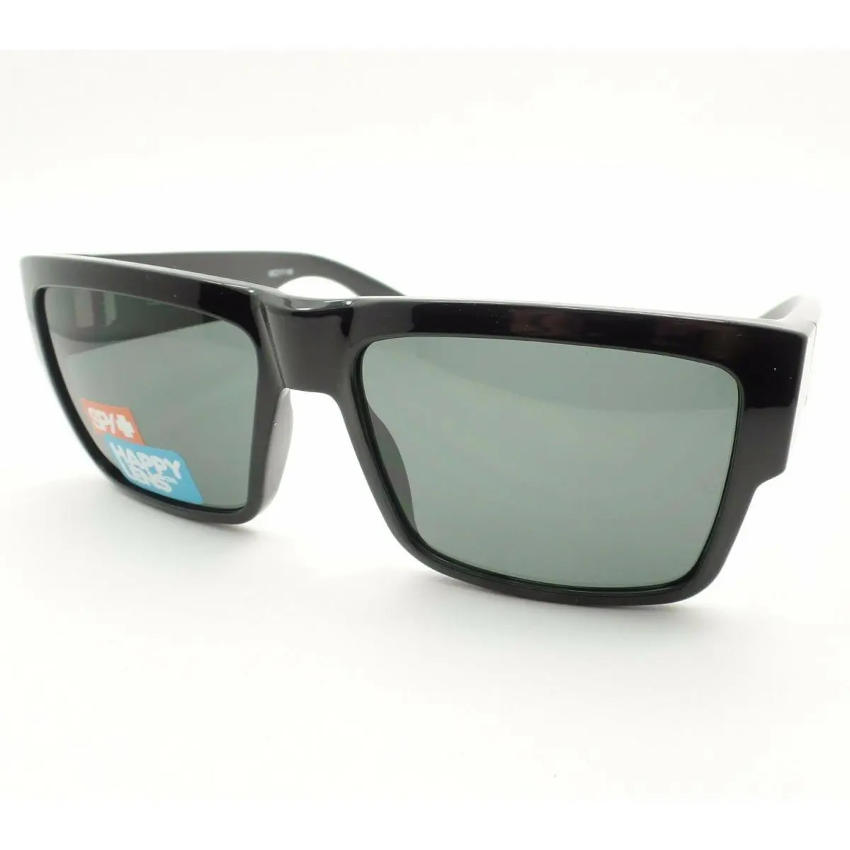 Spy Optics Cyrus Gloss Black Happy Gray Green 58mm Sunglasses