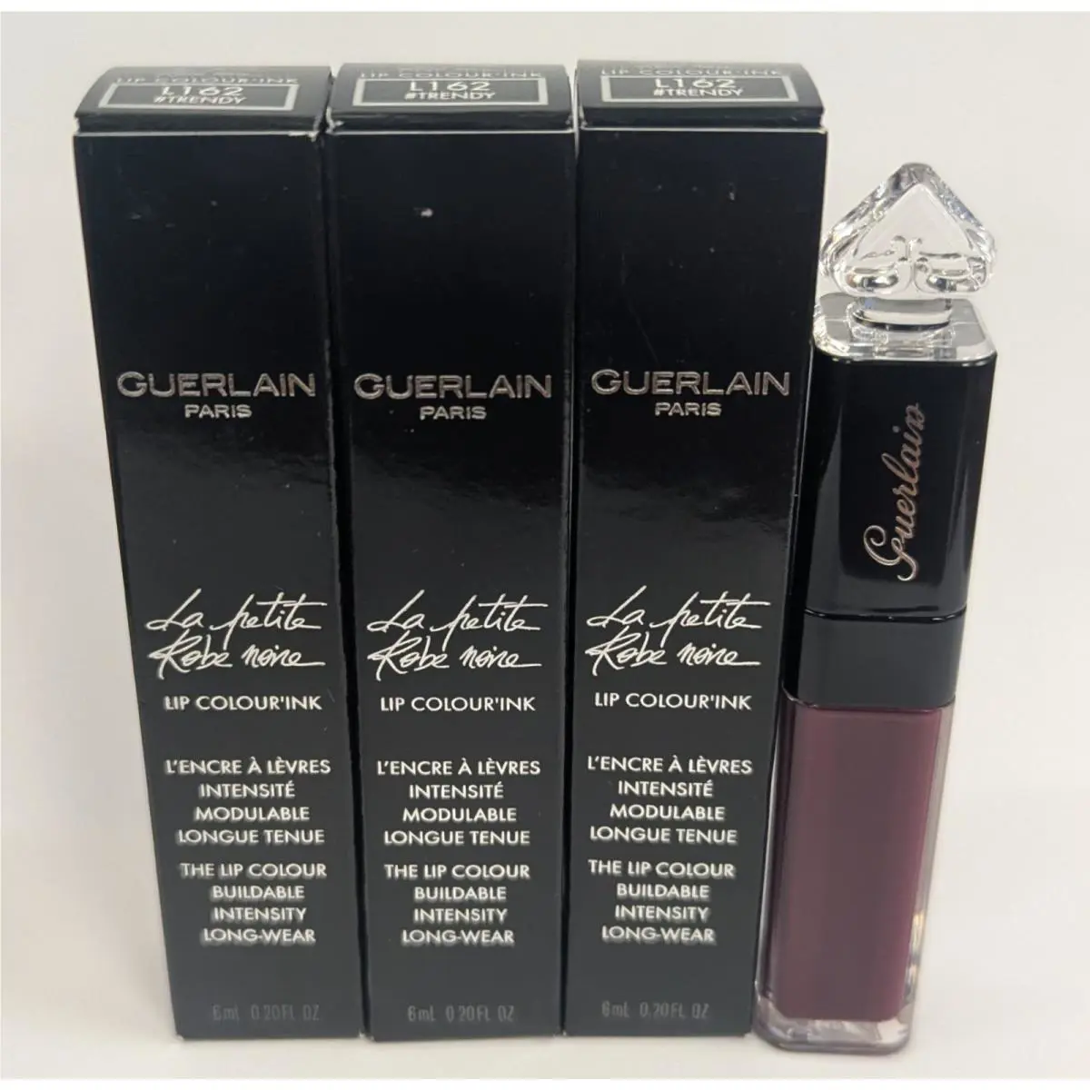 Lot OF 3 - Guerlain Lip Colour`ink The Lip Colour L162 Trendy 0.20fl oz