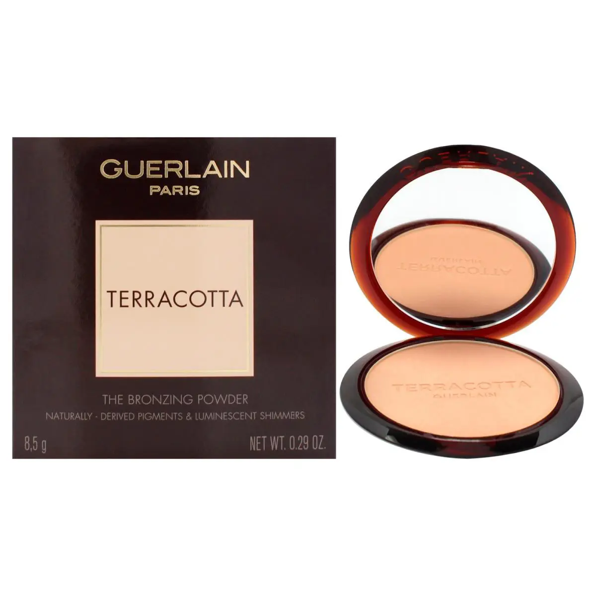2 Pack Guerlain The Bronzing Powder 96 Percent Naturally - 00 Light Cool-0.29 oz