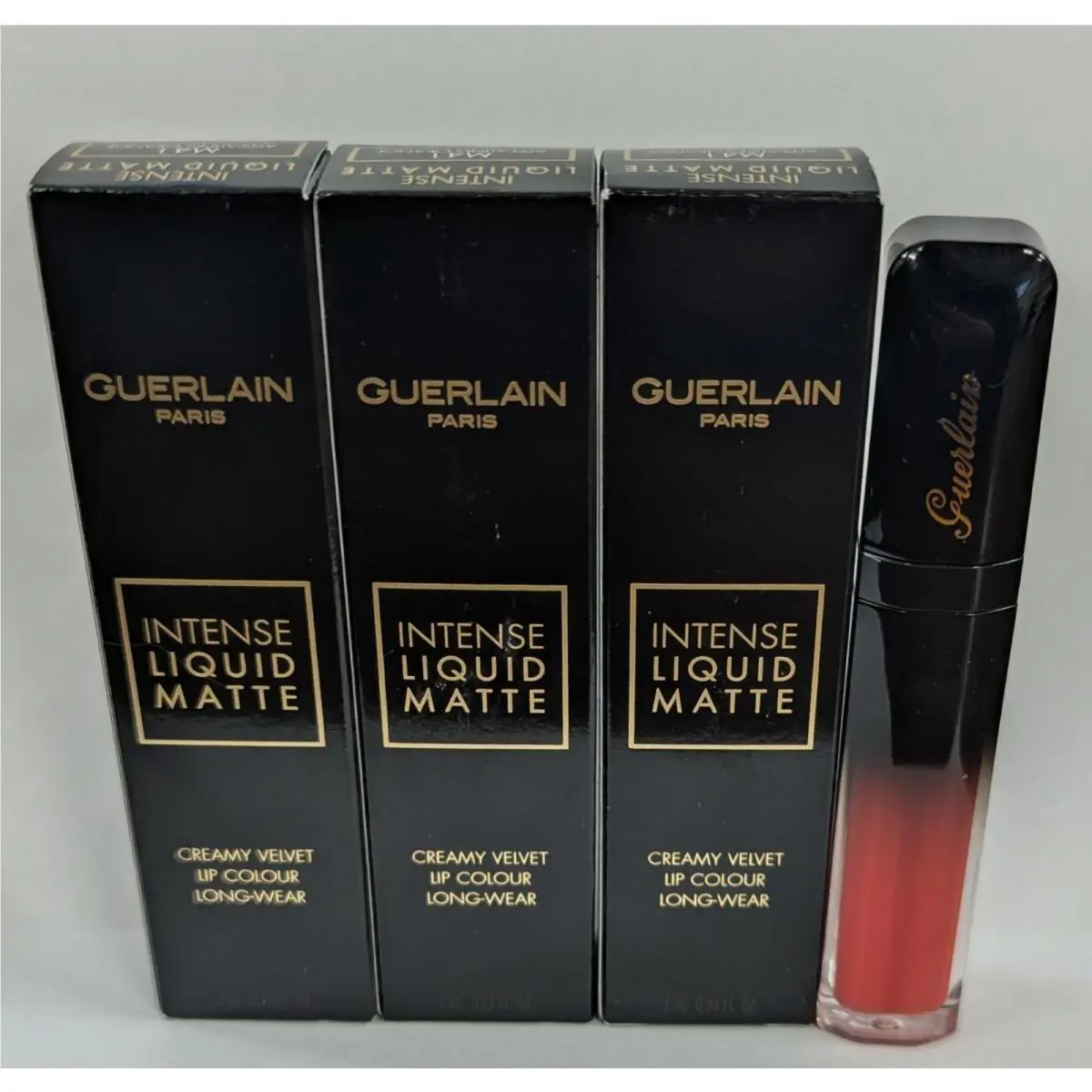 3 Guerlain Intense Liquid Matte Creamy Velvet Lip Colour M41 Appealing Orange