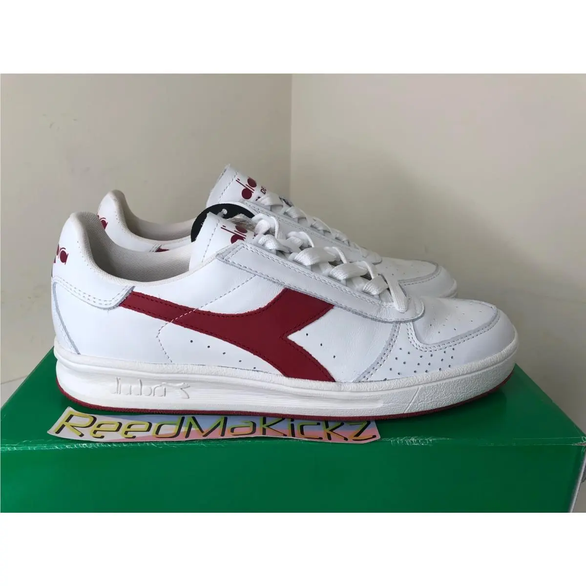 Diadora shoes - Diadora B.Elite - C5147 - White / Red 1