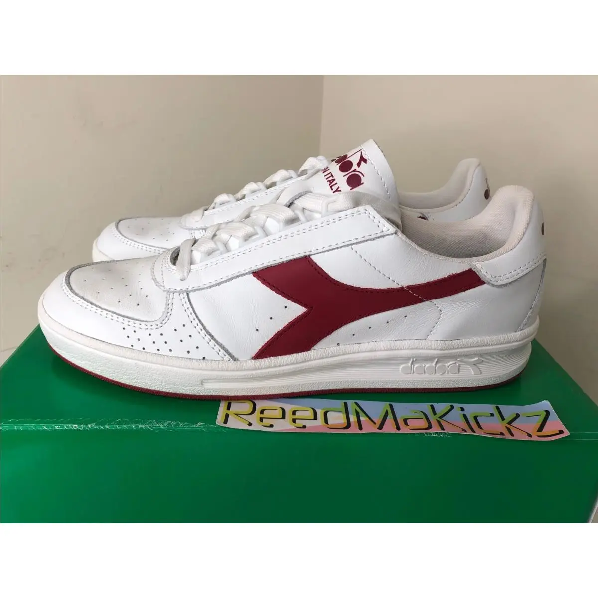 Diadora shoes - Diadora B.Elite - C5147 - White / Red 5