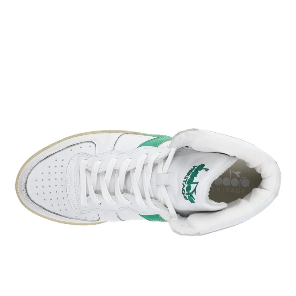 Diadora shoes - diadora Mi Basket Used High Top - 158569-C6834 - White 7